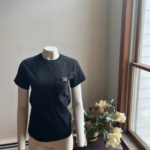 BEN DAVIS Black Men's T-Shirt with pocket